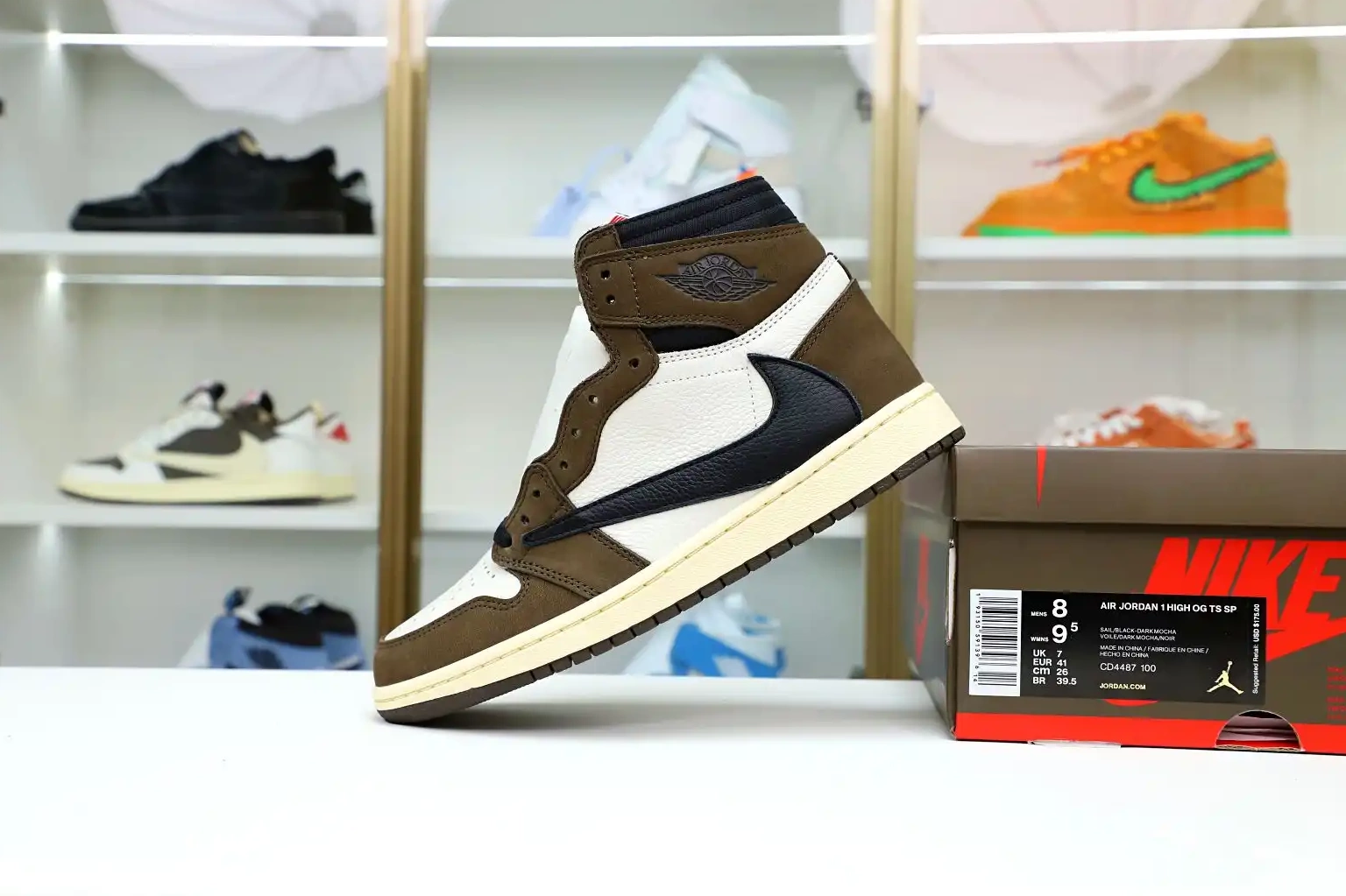 HIGH AIR SCOTT 1 RETRO 'MOCHA' Kimikick JORDAN OG TRAVIS X 0701